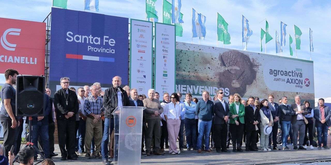 EL GOBERNADOR PEROTTI PARTICIPÓ DE LA INAUGURACIÓN DE AGROACTIVA 2023