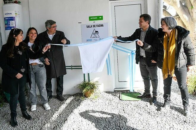Inauguran sala de faena para aves y conejos en San Andrés de Giles