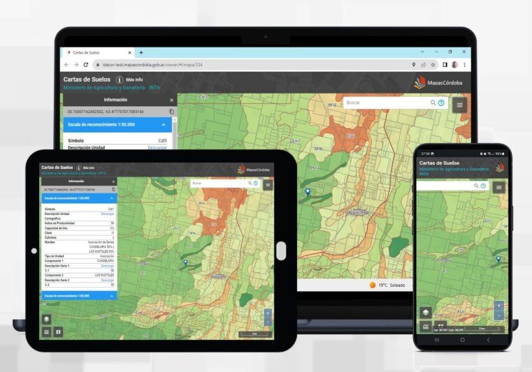 Córdoba actualiza el mapa online de las cartas de suelo