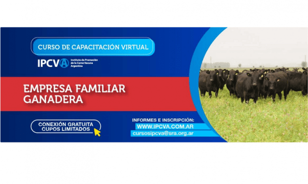 “Empresa Familiar Ganadera”, curso de capacitación virtual del IPCVA