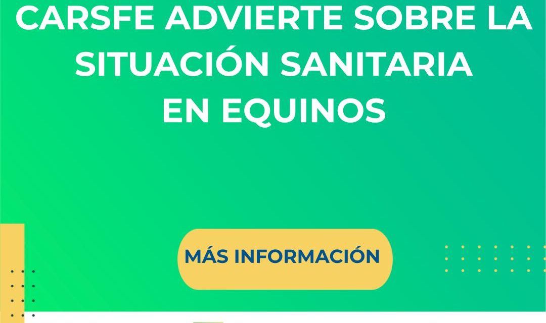 CARSFE advierte sobre la situación sanitaria en equinos