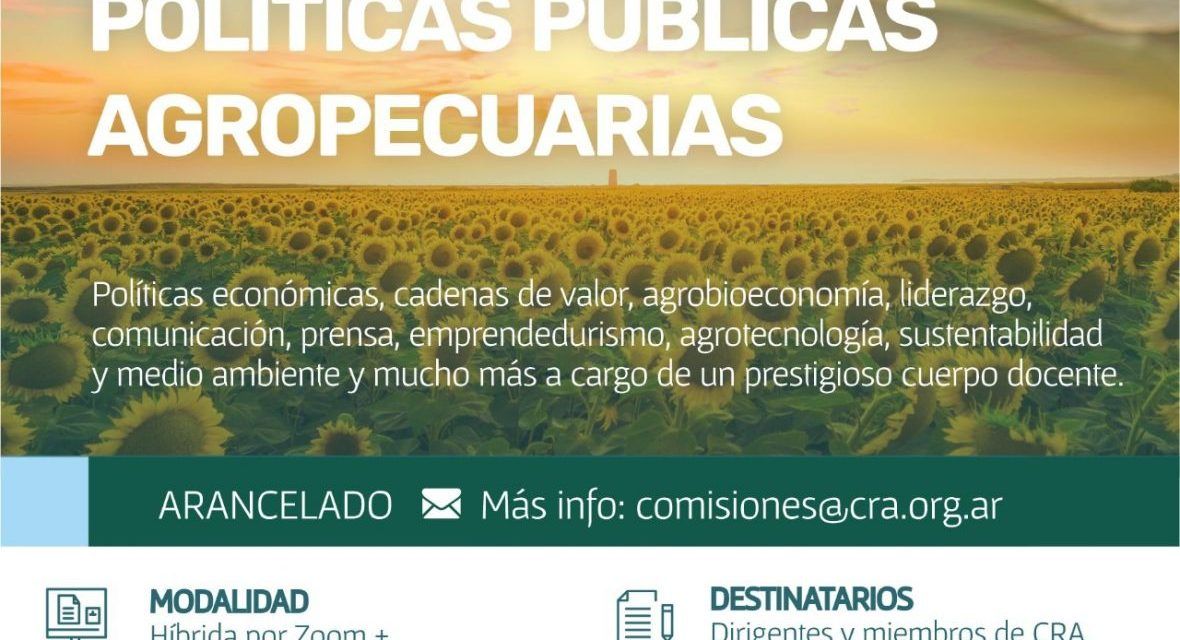 Diplomatura en Políticas Públicas Agropecuarias de CRA