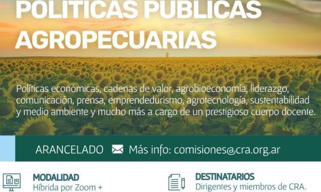 Diplomatura en Políticas Públicas Agropecuarias de CRA
