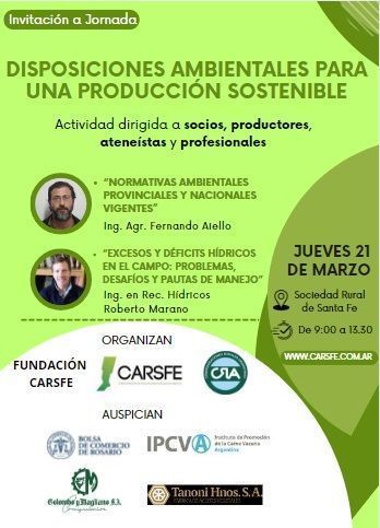 CARSFE ORGANIZA UNA JORNADA SOBRE PRODUCCIÓN SOSTENIBLE