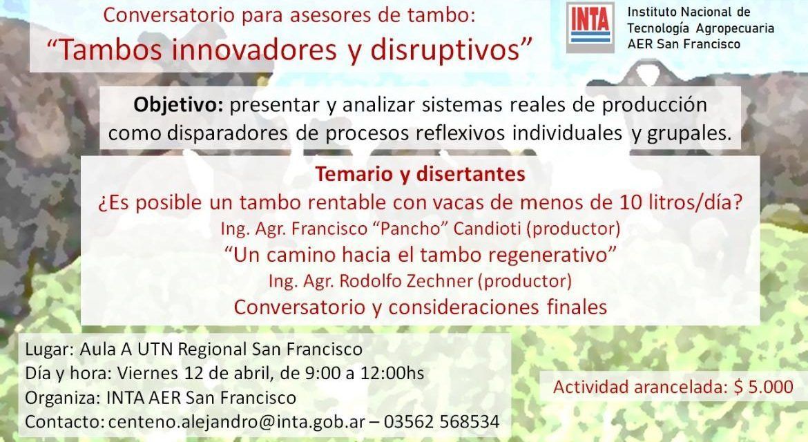 Tambos innovadores y disruptivos