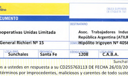 SanCor derrumba argumentos de ATILRA