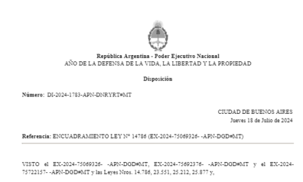El gobierno puso freno a ATILRA
