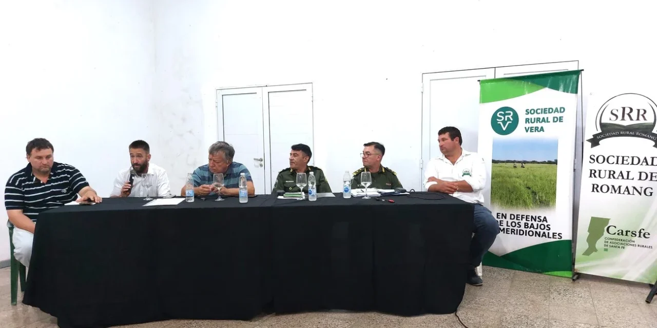 Reunión sobre Seguridad Rural en Vera, Santa Fe