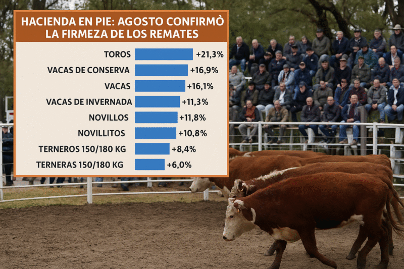 Firmeza ganadera en Entre Ríos: agosto en alza
