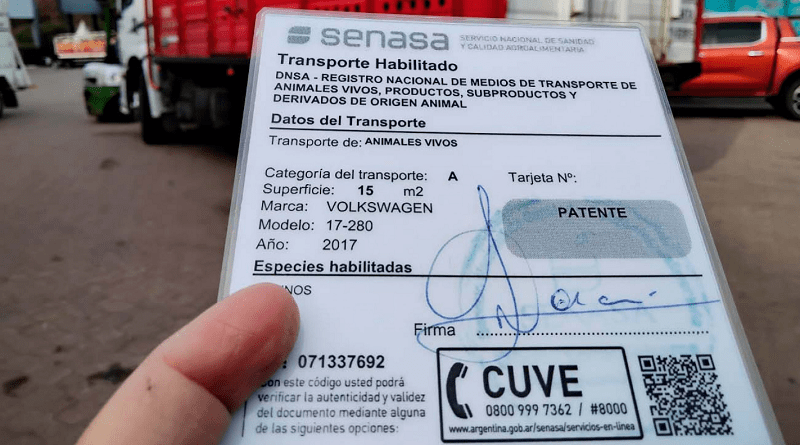 Senasa actualiza habilitación de transportes con nuevo programa sanitario