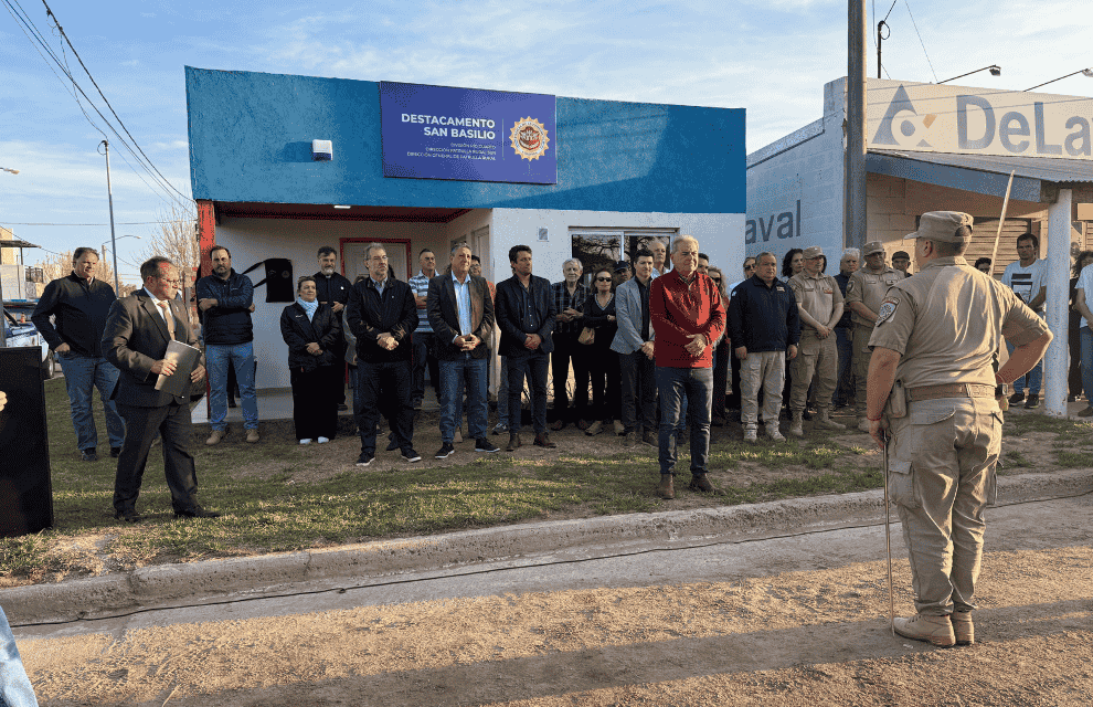 Seguridad rural: nueva patrulla y base en San Basilio